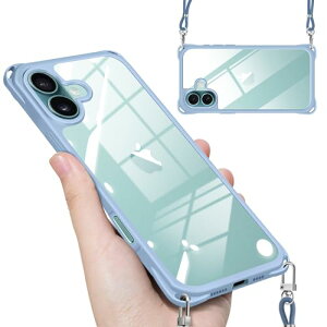 iPhone16 Plus �P�[�X �N���A �V�����_�[ �X�g���b�v�t�� iPhone 16 Plus �J�o�[ ���|�� ��|�� �΂߂��� ���� TPU�o���p�[ �V���R�� ���^ �y�� �ϏՌ� ���΂݂Ȃ� �����h�~ �A�C�t�H��16 Plus �n�[�h �P