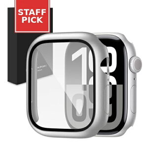 Apple Watch 11 / 10 �P�[�X 46mm �A�b�v���E�H�b�` 11 / 10�ی�J�o�[ �t���t�B���� ��̌^ Apple Watch �V���[�Y 11 / 10 PC�f�� �ϏՌ� �S�ʕی� �����^ �����ȒP �����ߗ� �w��h�~ ���h�~ �A�b�v���E�H