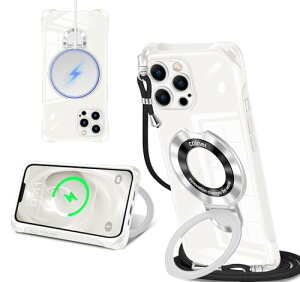 iPhone 13 Pro Max �P�[�X MagSafe�����O�t�� �l�b�N �V�����_�[ �A�C�t�H��13�v���}�b�N�X ��|���P�[�X ���|�� �΂߂��� �؍� ���� ��|�� TPU �J�o�[ �ی^�X�^���h�t�� �}�O�l�b�g���� �c������