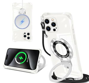 iPhone 15 Pro Max �P�[�X MagSafe�����O�t�� �l�b�N �V�����_�[ �A�C�t�H��15pro max ��|���P�[�X ���|�� �΂߂��� �؍� ���� ��|�� TPU �J�o�[ �ی^�X�^���h�t�� �}�O�l�b�g���� �c�����ϏՌ� ��