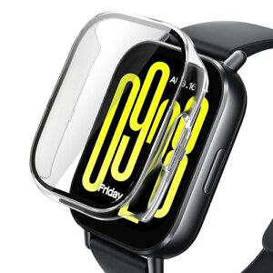 Xiaomi Redmi Watch 5 Active �P�[�X �y�� PC+�����K���X �ی�J�o�[ 9H�d�x ���t���ȒP ��̌^ �S�ʕی� �L�Y�h�~ �ϏՌ� HD�����ߗ� �w��h�~ ���˒ጸ �P�[�X Xiaomi Redmi Watch 5 Active �ɑΉ� (����)