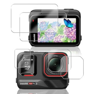 Insta360 Ace Pro 2 �K���X�t�B���� + �J�����t�B���� [���C����ʗp2�� + �T�u��ʗp2�� + LED�ی�t�B����2��] �d�x9H �C���X�^360 ace pro 2 �t�B���� �����K���X �t�� �ی�t�B���� 3D Touch �����ߗ� �C