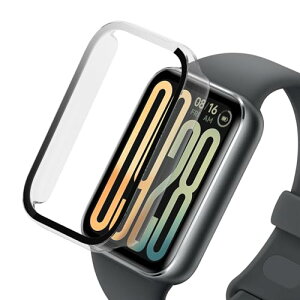 Xiaomi Smart Band 9 Pro �P�[�X �y�� PC+�����K���X �ی�J�o�[ 9H�d�x ���t���ȒP ��̌^ �S�ʕی� �L�Y�h�~ �ϏՌ� HD�����ߗ� �w��h�~ ���˒ጸ �P�[�X Xiaomi Smart Band 9 Pro �ɑΉ� (����)
