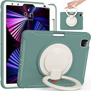 iPad Air 11�C���` (M3 M2�C2025�V�^ 2024�N) �P�[�X iPad Pro 11 ��4 / 3 / 2 / 1���� �P�[�X�����O�t�� �Ռ��z�� �y�� ��� 360�x��]�X�^���h iPad Air 5 Air4 2022 / 2020 �P�[�X ������t�� �����h�~ Pencil ���[,��