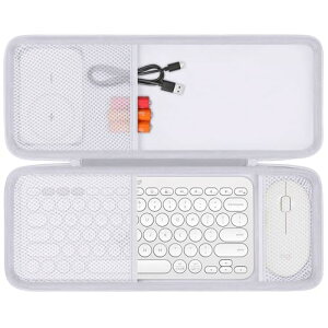 Logicool ���W�N�[�� ���C�����X�L�[�{�[�h K380OW + ���C�����X�}�E�X �ی�P�[�X ���[�P�[�X �����^�� �ی�J�o�[ �ϏՌ� �ی� �L�Y�h�~ ���[ �L�������O�P�[�X ��֕i �ЊO�i Pebble SE-M350OW (�P