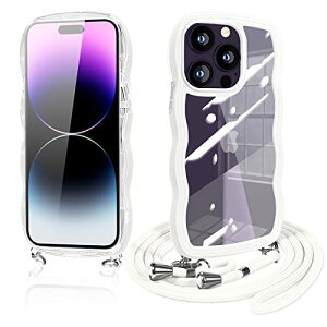 iPhone14 Pro �P�[�X �V�����_�[ �N���A iphone14�v�� �X�}�z�P�[�X ���� TPU �J�o�[ �X�g���b�v�t�� ���|�� ��|�� �R�t�� �΂߂��� �n�� �� ���� ���킢�� �؍� ���^ �ϏՌ� �A�C�t�H��14Pro (�z