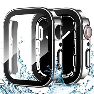 Apple Watch �P�[�X 45mm �h�� IP68���S�h�� �o���h ���j �X�|�[�c �h���P�[�X 3D���p�G�b�W�f�U�C�� Apple Watch Series 9 / 8 / 7 45mm����̃V���o�[