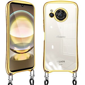 AQUOS R8 �P�[�X �N���A �V�����_�[ �A�N�I�XR8 SH-52D �X�}�z�P�[�X �ϏՌ� �J�o�[ ���|�� ��|�� ���� ���킢�� �؍� ���� TPU ���������\ ���O���\ (�S�[���h)