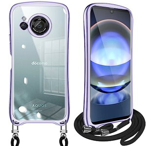 AQUOS R8 �P�[�X �N���A �V�����_�[ �A�N�I�XR8 SH-52D �J�o�[ �X�}�z�P�[�X �ϏՌ� ���� TPU �X�g���b�v�t�� ���|�� ��|�� �R�t�� �΂߂��� �V���R�� ���b�L���H ���O���\ ���������\ (���C