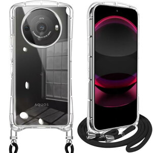 AQUOS R8 pro �P�[�X �V�����_�[ �N���A �A�N�I�XR8 pro SH-51D A301SH SH-R80P �J�o�[ �X�}�z�P�[�X �ϏՌ� �S���� TPU �X�g���b�v�t�� ���|�� ��|�� �R�t�� �΂߂��� ���O���\ ���������\ (�N���A