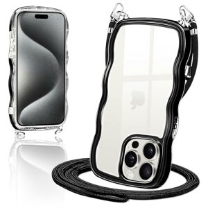 iPhone 15 Pro Max �P�[�X �N���A �V�����_�[ �J�o�[ iPhone15Pro Max �X�}�z�P�[�X �n�� �� ���|�� ��|�� �΂߂����P�[�X ���� ���킢�� �؍� ���� TPU ���^ �ϏՌ� �A�C�t�H��15ProMax (�u���b�N)