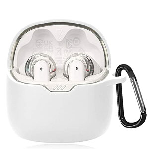JBL TUNE FLEX �P�[�X TUNE FLEX �ی�J�o�[ �_�炩�� �V���R���� �����h�~ �L�Y�h�~ �ϏՌ� �h�o �y�� �����[�d�\ �J���r�i�t�� �����h�~ (�z���C�g)