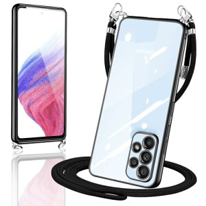 Galaxy A53 5G �P�[�X �V�����_�[ �N���A SCG15 SC-53C �X�}�z�P�[�X �J�o�[ ���� TPU ���|�� ��|�� �΂߂����P�[�X ���^ �ϏՌ� �V���R�� ���b�L���H TPU�o���p�[ (�u���b�N)