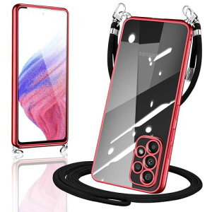 Galaxy A53 5G �P�[�X �V�����_�[ �N���A SCG15 SC-53C �X�}�z�P�[�X �J�o�[ ���� TPU ���|�� ��|�� �΂߂����P�[�X ���^ �ϏՌ� �V���R�� ���b�L���H TPU�o���p�[ (���b�h)