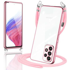 Galaxy A53 5G �P�[�X �V�����_�[ �N���A SCG15 SC-53C �X�}�z�P�[�X �J�o�[ ���� TPU ���|�� ��|�� �΂߂����P�[�X ���^ �ϏՌ� �V���R�� ���b�L���H TPU�o���p�[ (���[�Y�S�[���h)