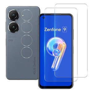 Zenfone 9 / Zenfone10 �K���X�t�B���� �w��F�� [2+2���Z�b�g] �G�C�X�[�X�[���t�H�� 9 /10 �t�B���� (2��) +�����Y�t�B���� (2��) zenfone10 �����K���X [ ���E���h�G�b�W���H 2.5D ���^ 0.26mm HD �\�ʍd9H ��