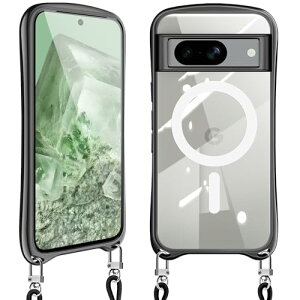 Google Pixel 8A �P�[�X �V�����_�[ �N���A MagSafe�s�N�Z��8a �X�}�z�P�[�X �J�o�[ �ϏՌ� ���|�� ��|�� ���� ���킢�� �؍� ���� TPU ���������\ ���O���\ (�u���b�N)