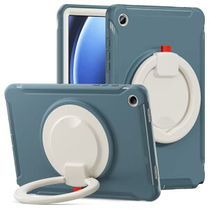 Galaxy Tab A9+ 11�C���` 2023�P�[�X 360�x��] �X�^���h �Ռ��z�� ��� ������t�� �n���h���t Android �^�u���b�g �M�����N�V�[ Tab A9 Plus �J�o�[ �����h�~ S Pen ���[ �q�� �P�[�X �D�u���[