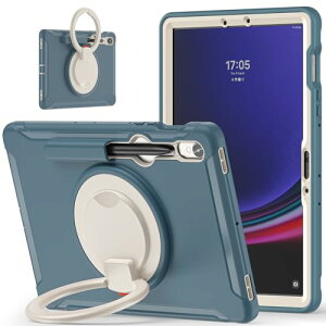 Galaxy Tab S10 FE/S9 FE 10.9�C���` �P�[�X 360�x��] �X�^���h Tab S9/S8/S7 11�C���` �J�o�[ �Ռ��z�� ��� ������t�� �n���h���t Android �^�u���b�g �M�����N�V�[ Tab S9 FE / S9 FE �J�o�[ �����h�~ S Pen ��