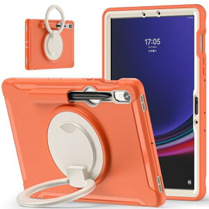 Galaxy Tab S10 FE/S9 FE 10.9�C���` �P�[�X 360�x��] �X�^���h Tab S9/S8/S7 11�C���` �J�o�[ �Ռ��z�� ��� ������t�� �n���h���t Android �^�u���b�g �M�����N�V�[ Tab S9 FE / S9 FE �J�o�[ �����h�~ S Pen ��