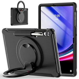 Galaxy Tab S10+ / S9 FE+ / S9+ / S8+ / S7+ / S7 FE 12.4�C���` �P�[�X 360�x��] �X�^���h �Ռ��z�� ��� ������t�� �n���h���t Android �^�u���b�g �M�����N�V�[ Tab S10+ / S9 FE+ / S9 Plus / S7 Plus / S7 FE / S8 Plus 12.4