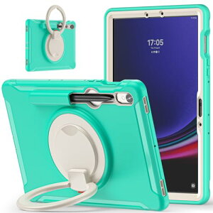 Galaxy Tab S10 FE/S9 FE 10.9�C���` �P�[�X 360�x��] �X�^���h Tab S9/S8/S7 11�C���` �J�o�[ �Ռ��z�� ��� ������t�� �n���h���t Android �^�u���b�g �M�����N�V�[ Tab S9 FE / S9 FE �J�o�[ �����h�~ S Pen ��