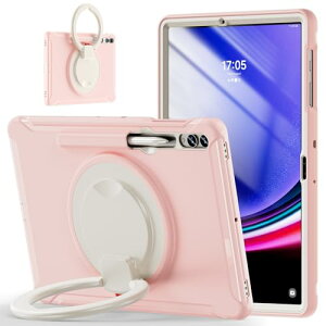 Galaxy Tab S10+ / S9 FE+ / S9+ / S8+ / S7+ / S7 FE 12.4�C���` �P�[�X 360�x��] �X�^���h �Ռ��z�� ��� ������t�� �n���h���t Android �^�u���b�g �M�����N�V�[ Tab S10+ / S9 FE+ / S9 Plus / S7 Plus / S7 FE / S8 Plus 12.4