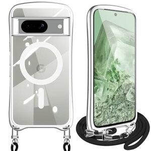 Google Pixel 8a �P�[�X �N���A �V�����_�[ �s�N�Z��8A �X�}�z�P�[�X �J�o�[ [MagSafe�Ή�] �ϏՌ� ���� TPU �X�g���b�v�t�� ���|�� ��|�� �R�t�� �΂߂��� �V���R�� ���O���\ ���������\ (�V��