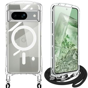 Google Pixel 8a �P�[�X �N���A �V�����_�[ �s�N�Z��8A �J�o�[ �X�}�z�P�[�X [MagSafe�Ή�] �ϏՌ� �S���� TPU �X�g���b�v�t�� ���|�� ��|�� �R�t�� �΂߂��� ���O���\ ���������\ (�N���A)