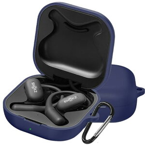 Shokz OpenFit �P�[�X Shokz OpenFit �ی�J�o�[ Shokz OpenFit �P�[�X �_�炩�� �V���R���� �����h�~ �L�Y�h�~ �ϏՌ� �h�o �y�� �����[�d�\ �J���r�i�t�� �����h�~ (�u���[)