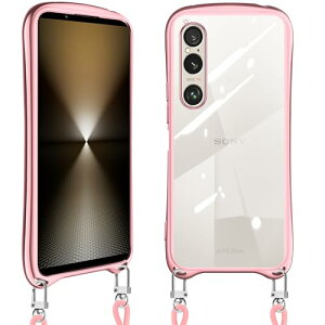 Xperia 1 VI �P�[�X �V�����_�[ �N���A xperia1vi SO-51E SOG13 �J�o�[ �X�}�z�P�[�X �ϏՌ� ���|�� ��|�� �΂߂����P�[�X ���� ���킢�� �؍� ���� TPU ���������\ ���O���\ (���[�Y�S�[���h)