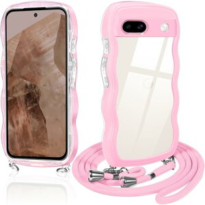 Google Pixel 8a �P�[�X �N���A �V�����_�[ �O�[�O�� �s�N�Z��8a �X�}�z�P�[�X ���� TPU �J�o�[ �X�g���b�v�t�� ���|�� ��|�� �R�t�� �΂߂��� �n�� �� ���� ���킢�� �؍� �ϏՌ� (�s���N)