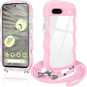 Google Pixel 7a �P�[�X �N���A �V�����_�[ �O�[�O�� �s�N�Z��7a �X�}�z�P�[�X ���� TPU �J�o�[ �X�g���b�v�t�� ���|�� ��|�� �R�t�� �΂߂��� �n�� �� ���� ���킢�� �؍� �ϏՌ� (�s���N)