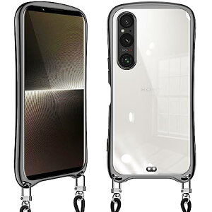Xperia 1 V �P�[�X �V�����_�[ �N���A xperia1v SO-51D SOG10 �X�}�z�P�[�X �J�o�[ �ϏՌ� ���|�� ��|�� �΂߂����P�[�X ���� ���킢�� �؍� ���� TPU ���������\ ���O���\ (�u���b�N)