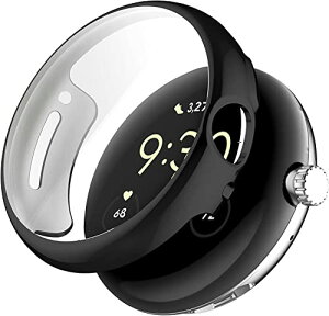 Google Pixel Watch 2 �P�[�X Google Pixel Watch 2�p �t���J�o�[ PC�f�� ��̌^ �S�ʕی� �����ȒP �����ߗ� �w��h�~ Google Pixel Watch 2 �P�[�X �u���b�N
