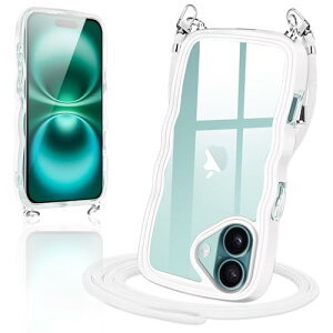 iPhone16 Plus �P�[�X �V�����_�[ �N���A TPU �J�o�[ iPhone16plus �X�}�z�P�[�X �n�� �� ���|�� ��|�� �΂߂����P�[�X ���� ���킢�� �؍� ���� ���^ �ϏՌ� (�z���C�g)