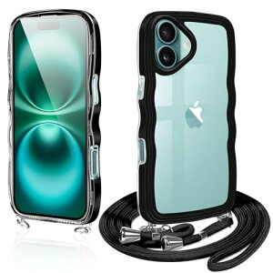 iPhone 16 Plus �P�[�X �V�����_�[ �N���A iPhone16plus �X�}�z�P�[�X �J�o�[ �A�C�t�H��16 plus ���� TPU �X�g���b�v�t�� ���|�� ��|�� �R�t�� �΂߂��� �n�� �� ���� ���킢�� �؍� �ϏՌ� (�u���b