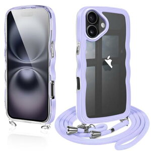 iPhone 16 Plus �P�[�X �V�����_�[ �N���A iPhone16plus �X�}�z�P�[�X �J�o�[ �A�C�t�H��16 plus ���� TPU �X�g���b�v�t�� ���|�� ��|�� �R�t�� �΂߂��� �n�� �� ���� ���킢�� �؍� �ϏՌ� (�N���[