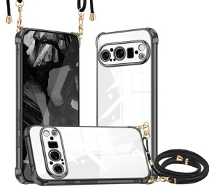 Google Pixel 9 Pro XL �P�[�X �N���A �V�����_�[ �V�^�؍� ���� ���^ �y�� TPU �o���p�[ ���b�L���H �ϏՌ� Pixel 9 Pro XL �J�o�[ ��|�� ���|�� �΂߂��� ��|���X�g���b�v�t�� 1.5MM ���O�����߉�