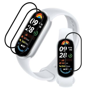 Xiaomi Smart band 9 �t�B���� [3���Z�b�g �S�ʕی�] PET������ �Y�f�@�� 3D�Ȗ� �V���I�~ �X�}�[�g�o���h9 �t���ی�t�B���� �������� �����ߗ� ���h�~ �L�Y�C���@�\ �����z�� �w��h�~ �C�A�[�� �^