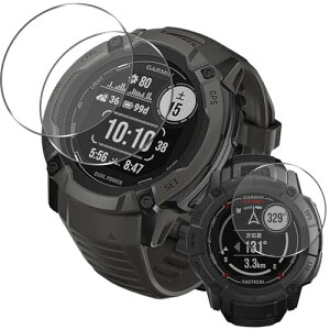 Garmin Instinct 2X �K���X�t�B���� [3���Z�b�g] Garmin Instinct 2X Dual Power �t�B���� CMF by Nothing Watch Pro 2 �����K���X �t�� �ی�t�B���� �J�o�[ �ȒP�\��t�� �d�x9H �ϏՌ� ��U�h�~ �����ߗ� �����x�^