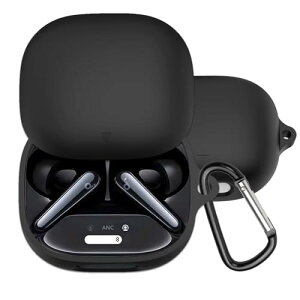 Anker Soundcore Liberty 4 Pro �P�[�X Liberty 4 Pro �ی�J�o�[ Liberty 4 Pro �P�[�X �_�炩�� �V���R���� �����h�~ �L�Y�h�~ �ϏՌ� �h�o �y�� �����[�d�\ �J���r�i�t�� �����h�~ (�u���b�N)