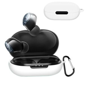 Anker SoundcoreSpace A40 �P�[�X Soundcore Space A40 �ی�J�o�[ Space A40 �P�[�X �_�炩�� �V���R���� �����h�~ �L�Y�h�~ �ϏՌ� �h�o �y�� �����[�d�\ �J���r�i�t�� �����h�~ (�z���C�g)