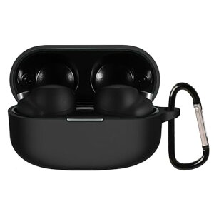 Sony WF-1000XM4 �P�[�X �ی�J�o�[ �_�炩�� �V���R���� �����h�~ �L�Y�h�~ �ϏՌ� �h�o �y�� �����[�d�\ �J���r�i�t�� �����h�~ (�u���b�N)