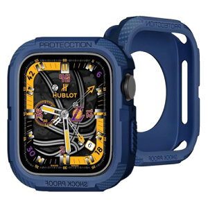 Apple Watch �P�[�X 41mm / 40mm �A�b�v���E�H�b�` TPU �ی�P�[�X [Series SE3/9/8/SE2/7/SE/6/5/4] �J�[�{���낤�t���p�^�[�� ���� �Ռ� �z�� ���菝 �h�~ �ϏՌ� (41mm / 40mm,�u���[)