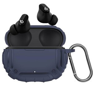 Beats Studio Buds+ / Beats Studio Buds �P�[�X Beats Studio Buds �J�o�[ TPU�f�� �J�o�[ ������ �Y�f�@�ە\�� �J�o�[ �����h�~ �ϏՌ� LED���C�g�� �J���r�i�t�� (�u���[)