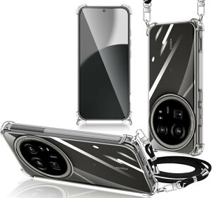AQUOS R9 pro �P�[�X �X�g���b�v�t�� AQUOS R9 pro SH-54E �X�}�z�P�[�X �N���A �V�����_�[ �ϏՌ� ���� TPU �A�N�I�X R9 pro �J�o�[ ���|�� �΂߂��� �R�t�� ��|���P�[�X ���������\ ���O���\ (�N