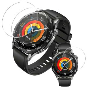 WATCH GT5 46mm �K���X�t�B���� [3���Z�b�g] �t�@�[�E�F�C�E�H�b�` GT5 46mm �t�B���� �����K���X �t�� �ی�t�B���� �J�o�[ �ȒP�\��t�� �d�x9H �ϏՌ� ��U�h�~ �����ߗ� �����x�^�b�` �C�A�h�~ 