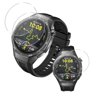 WATCH GT5 Pro 46mm �K���X�t�B���� [3���Z�b�g] �t�@�[�E�F�C GT5 Pro 46mm �t�B���� �����K���X �t���ی� �J�o�[ �ȒP�\��t�� �d�x9H �ϏՌ� ��U�h�~ �����ߗ� �����x�^�b�` �C�A�h�~ �w�� ����h�~