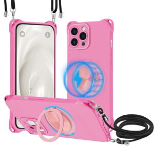 iPhone 13 Pro Max �P�[�X MagSafe�����O�t�� ���C�����X�[�d �l�b�N �V�����_�[ iPhone13 Pro Max �J�o�[ ���|�� ��|�� �΂߂��� �R�t�� �؍� �ϏՌ� �X�^���h�@�\ �c�������������\ ���O���\ ��